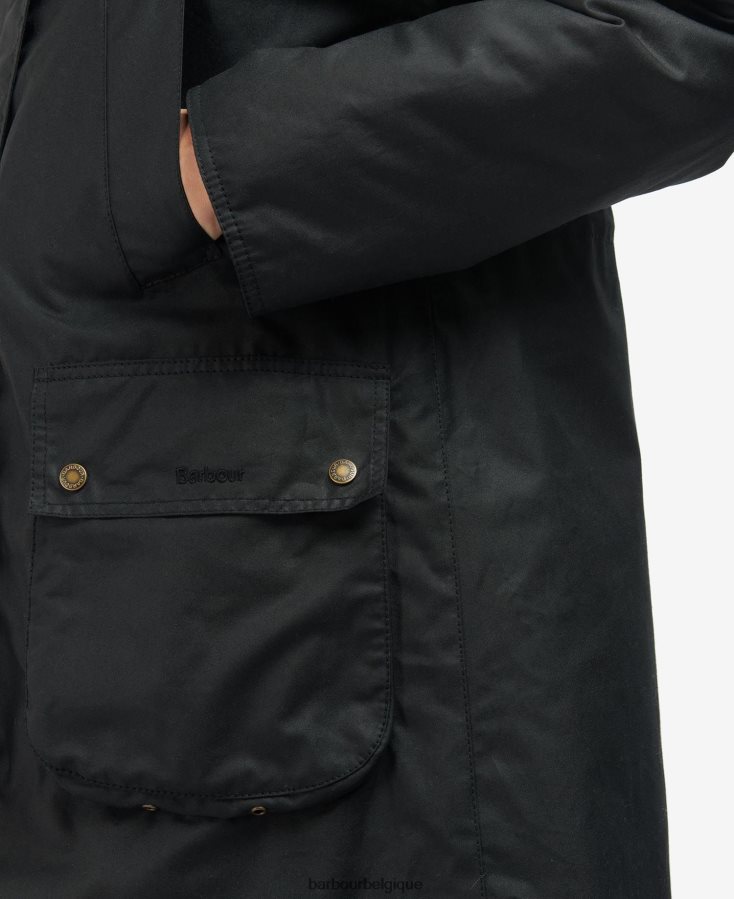 vêtements Barbour veste cirée gunnister tartan noir/ancien femmes T2L6ZP1395