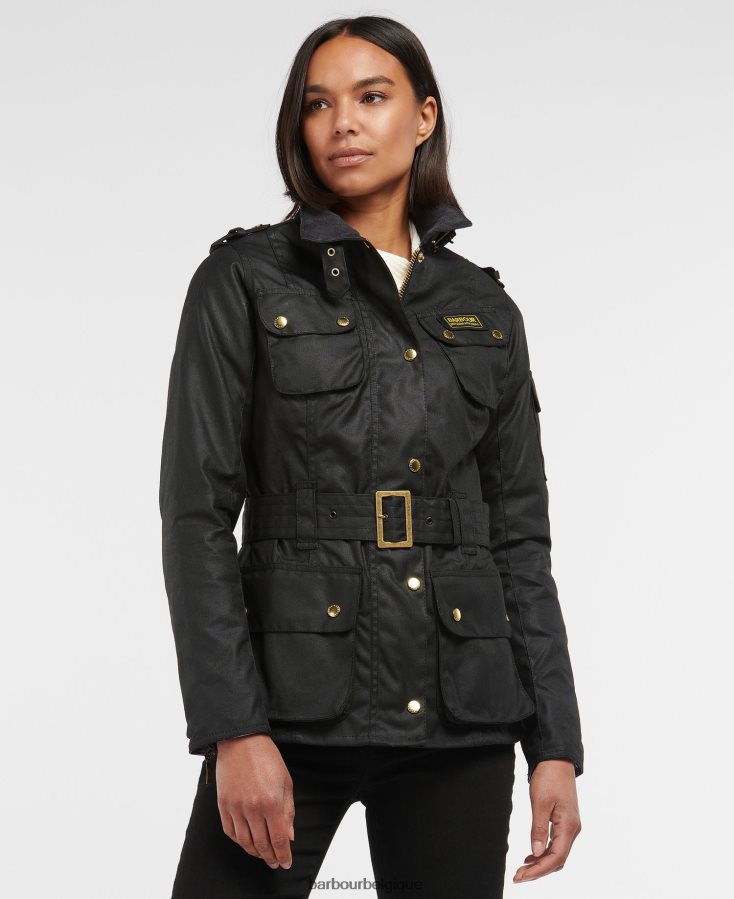 vêtements Barbour veste cirée internationale pour femme noir femmes T2L6ZP1380