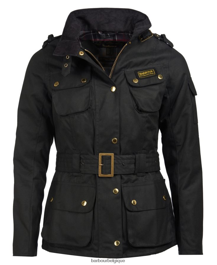 vêtements Barbour veste cirée internationale pour femme noir femmes T2L6ZP1380