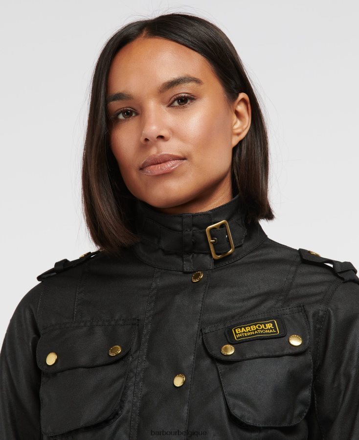 vêtements Barbour veste cirée internationale pour femme noir femmes T2L6ZP1380