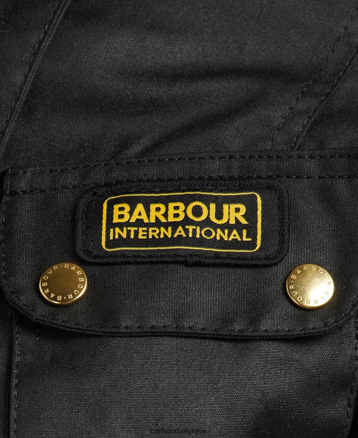 vêtements Barbour veste cirée internationale pour femme noir femmes T2L6ZP1380