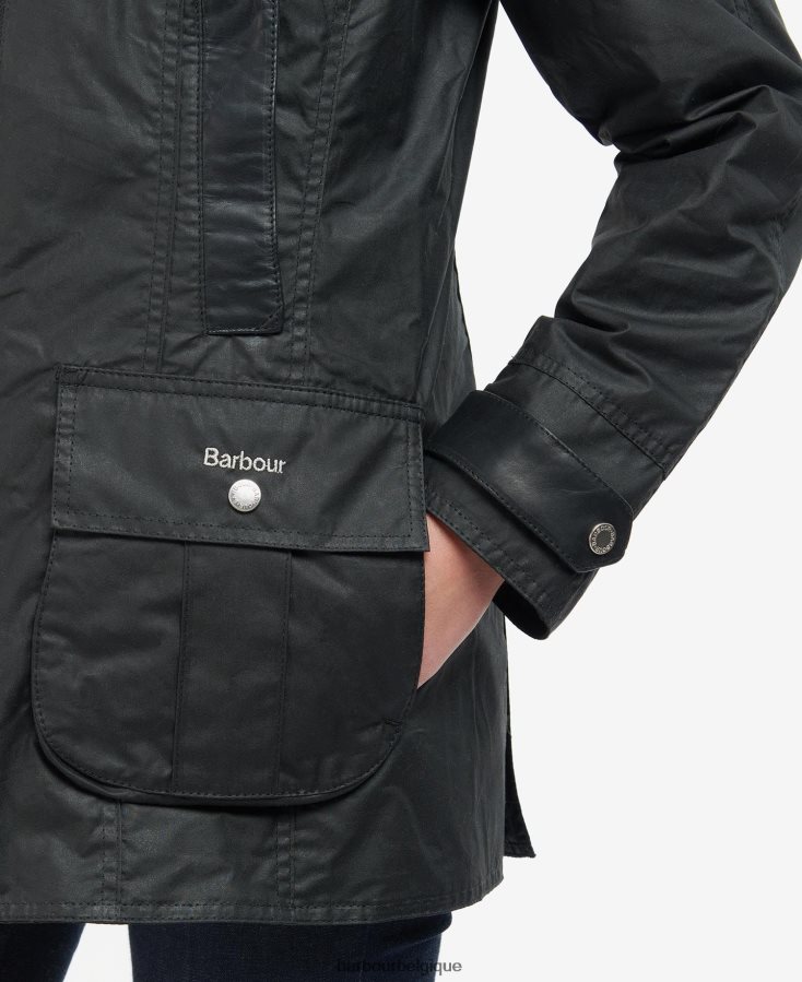 vêtements Barbour veste cirée premium beadnell archive olive/antique femmes T2L6ZP1392