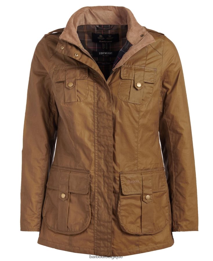 vêtements Barbour veste légère de défense en coton ciré marine royale/classique femmes T2L6ZP1388