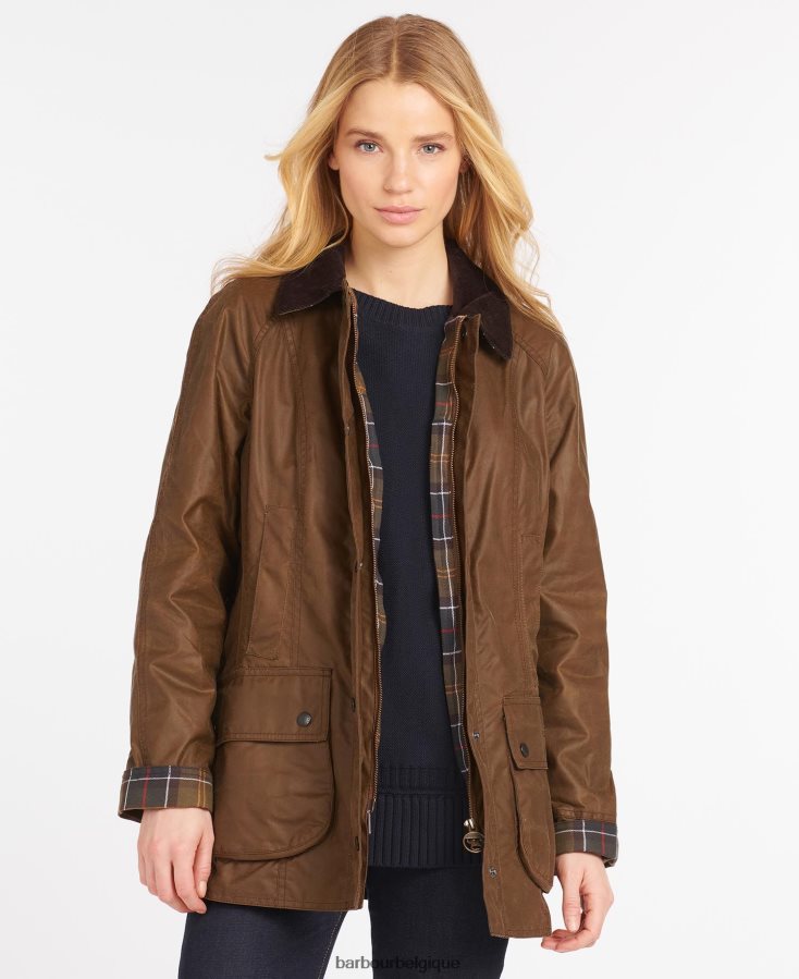 vêtements Barbour veste wax beadnell aboyer femmes T2L6ZP1368