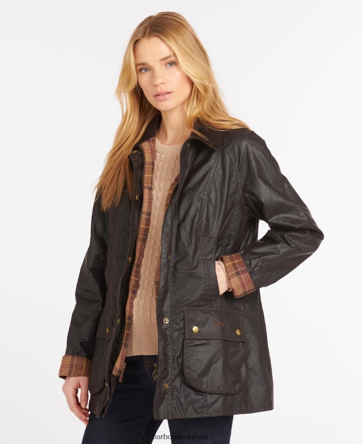 vêtements Barbour veste wax beadnell aboyer femmes T2L6ZP1381