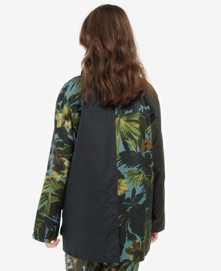 vêtements Barbour x House of Hackney veste cirée handley limerence/ciel/marine femmes T2L6ZP1384