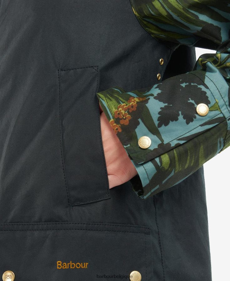 vêtements Barbour x House of Hackney veste cirée handley limerence/ciel/marine femmes T2L6ZP1384