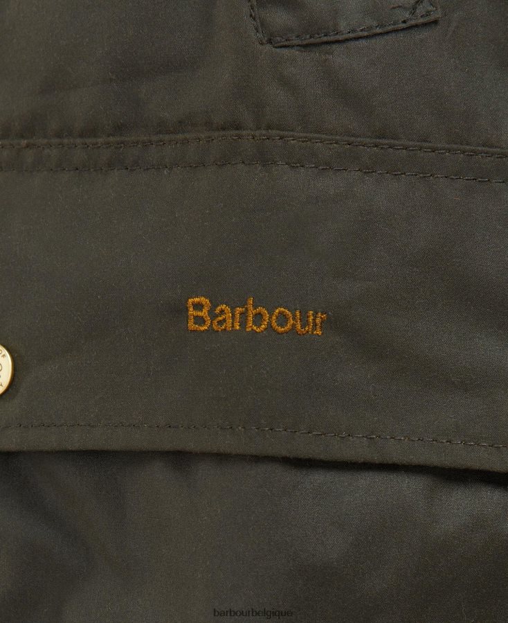 vêtements Barbour x House of Hackney veste cirée handley olive/equus/cacao femmes T2L6ZP1386