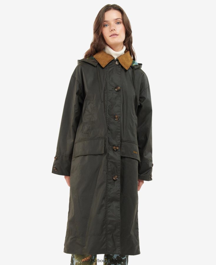 vêtements Barbour x House of Hackney veste cirée petiver sable/limerence/ciel femmes T2L6ZP1374