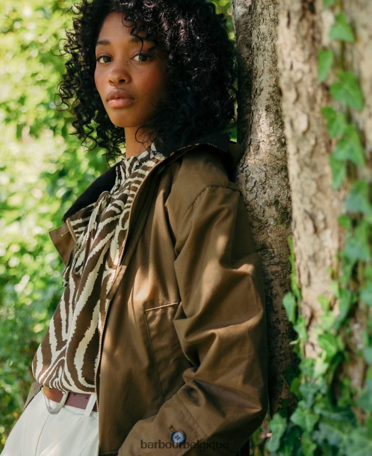vêtements Barbour x House of Hackney veste cirée petiver sable/limerence/ciel femmes T2L6ZP1382