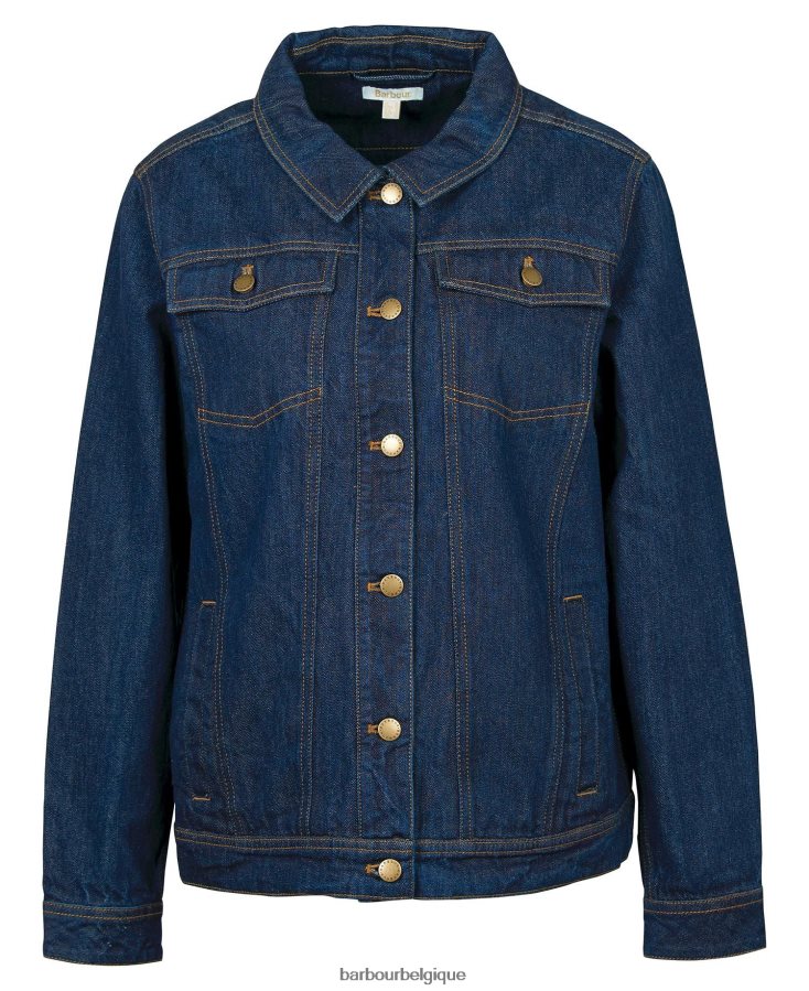 vêtements Barbour veste en jean Adria indigo femmes T2L6ZP1588