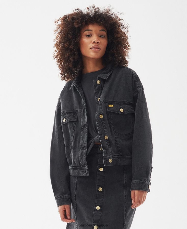vêtements Barbour veste en jean lorimer Galet femmes T2L6ZP1602