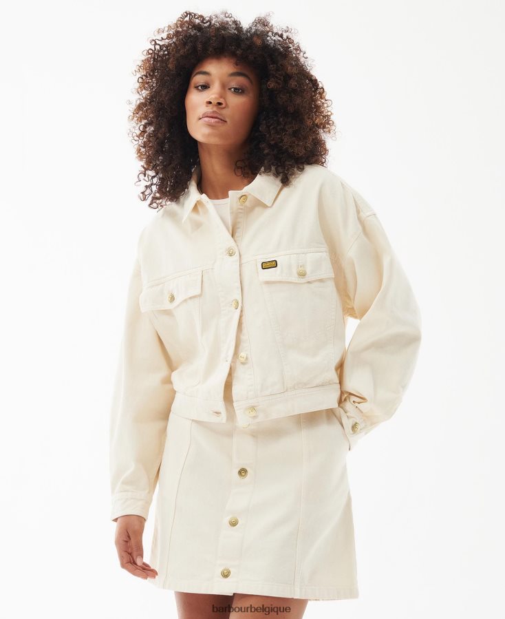 vêtements Barbour veste en jean lorimer Galet femmes T2L6ZP1613