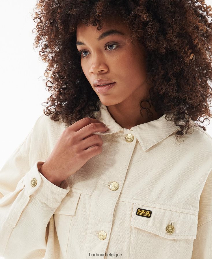 vêtements Barbour veste en jean lorimer Galet femmes T2L6ZP1613