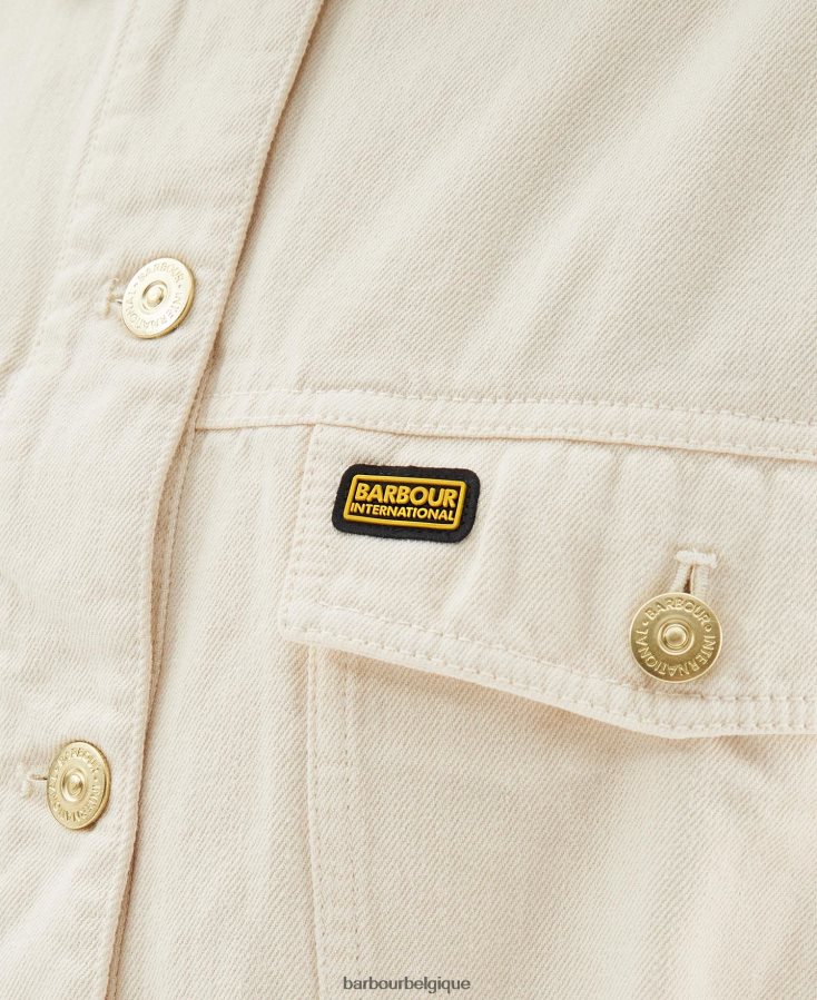 vêtements Barbour veste en jean lorimer Galet femmes T2L6ZP1613