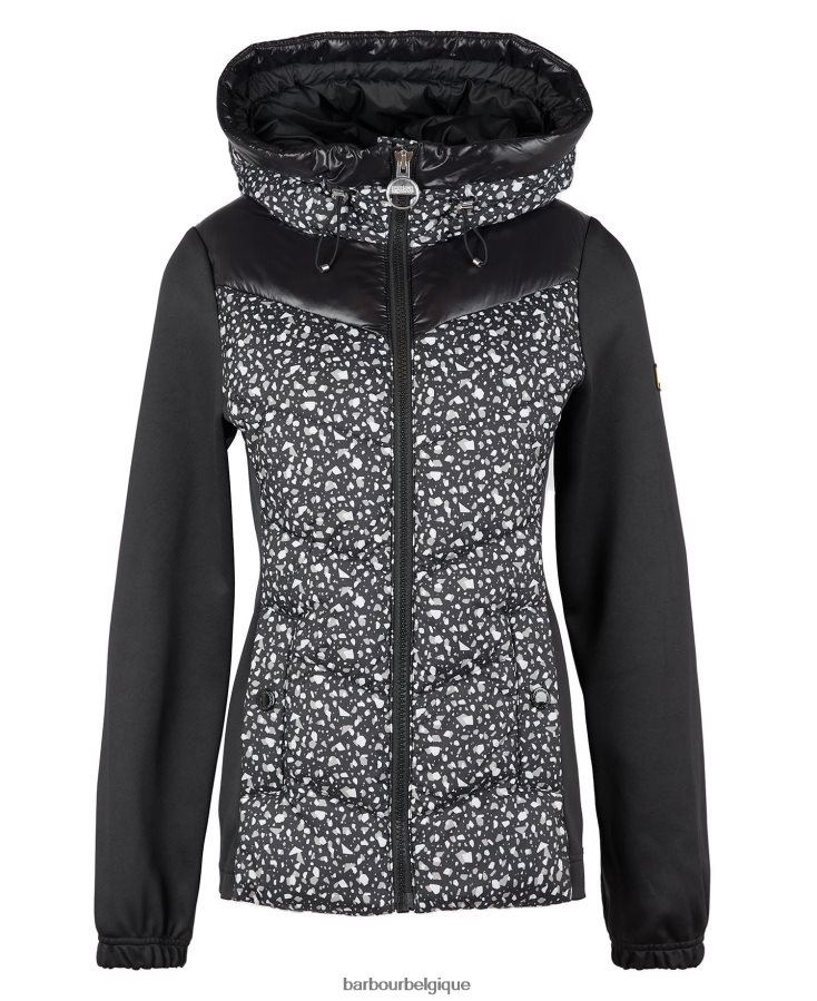 vêtements Barbour sweat matelassé condor imprimé terrazzo/noir femmes T2L6ZP1500