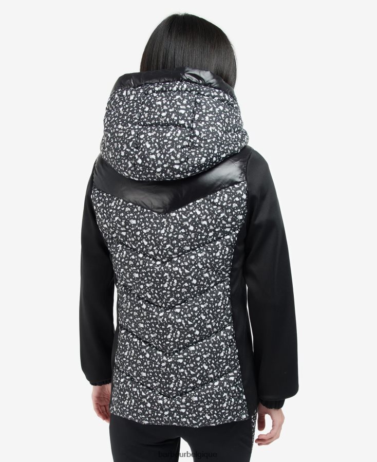 vêtements Barbour sweat matelassé condor imprimé terrazzo/noir femmes T2L6ZP1500
