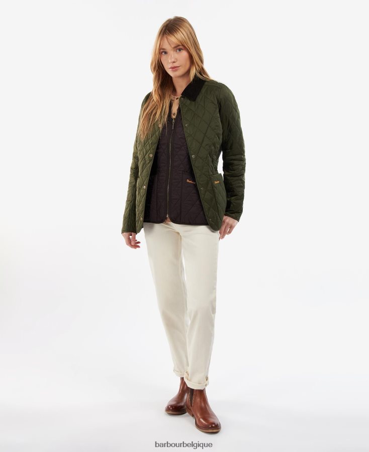 vêtements Barbour veste matelassée annandale noir femmes T2L6ZP1508