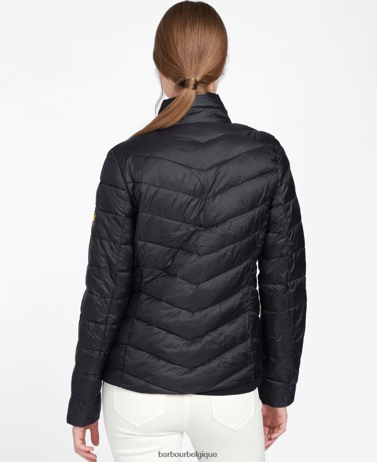 vêtements Barbour veste matelassée auberne blanc optique femmes T2L6ZP1443