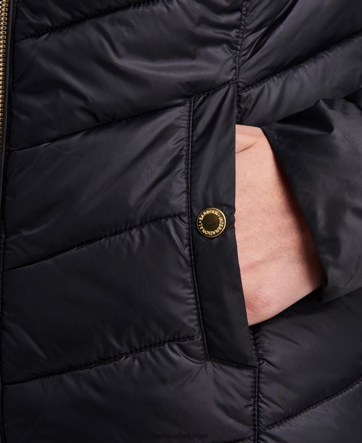 vêtements Barbour veste matelassée auberne blanc optique femmes T2L6ZP1443