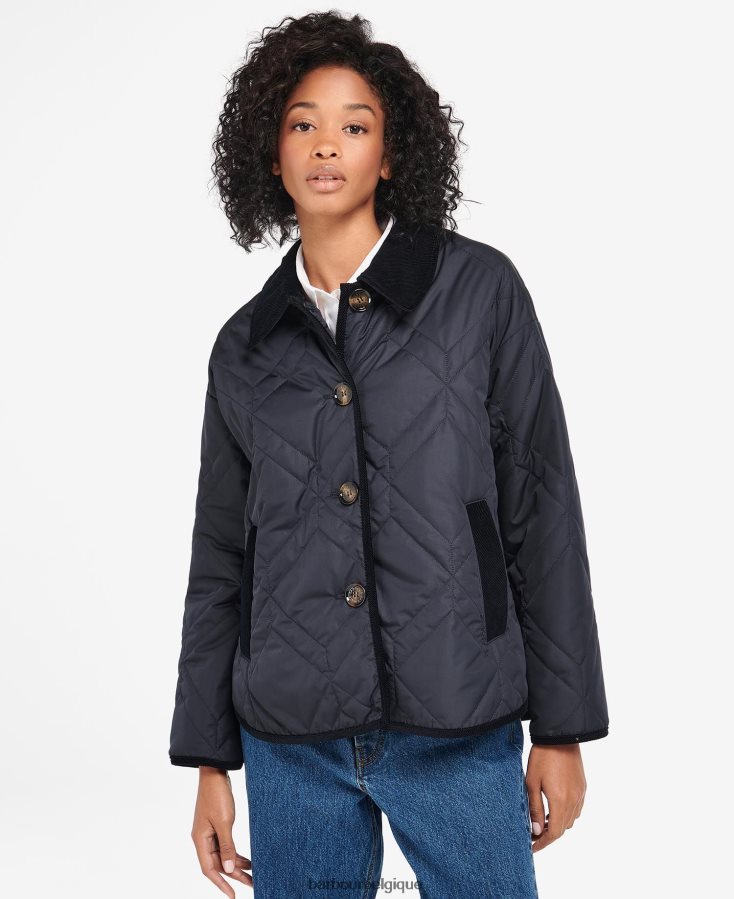 vêtements Barbour veste matelassée barrhead marine foncé/peuplier ancien femmes T2L6ZP1425