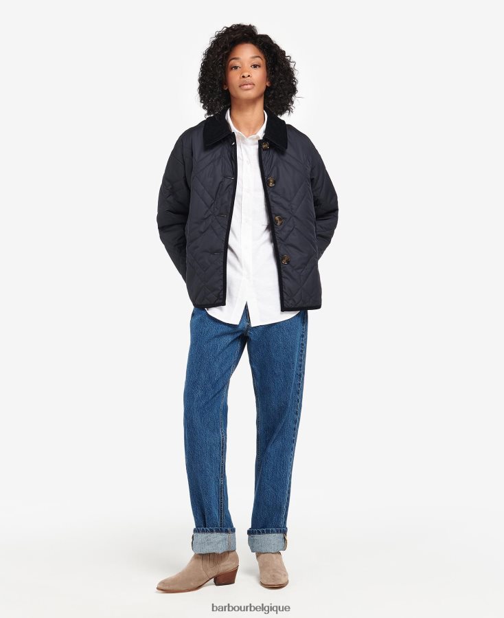 vêtements Barbour veste matelassée barrhead marine foncé/peuplier ancien femmes T2L6ZP1425