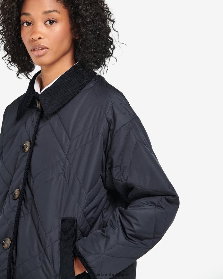 vêtements Barbour veste matelassée barrhead marine foncé/peuplier ancien femmes T2L6ZP1425