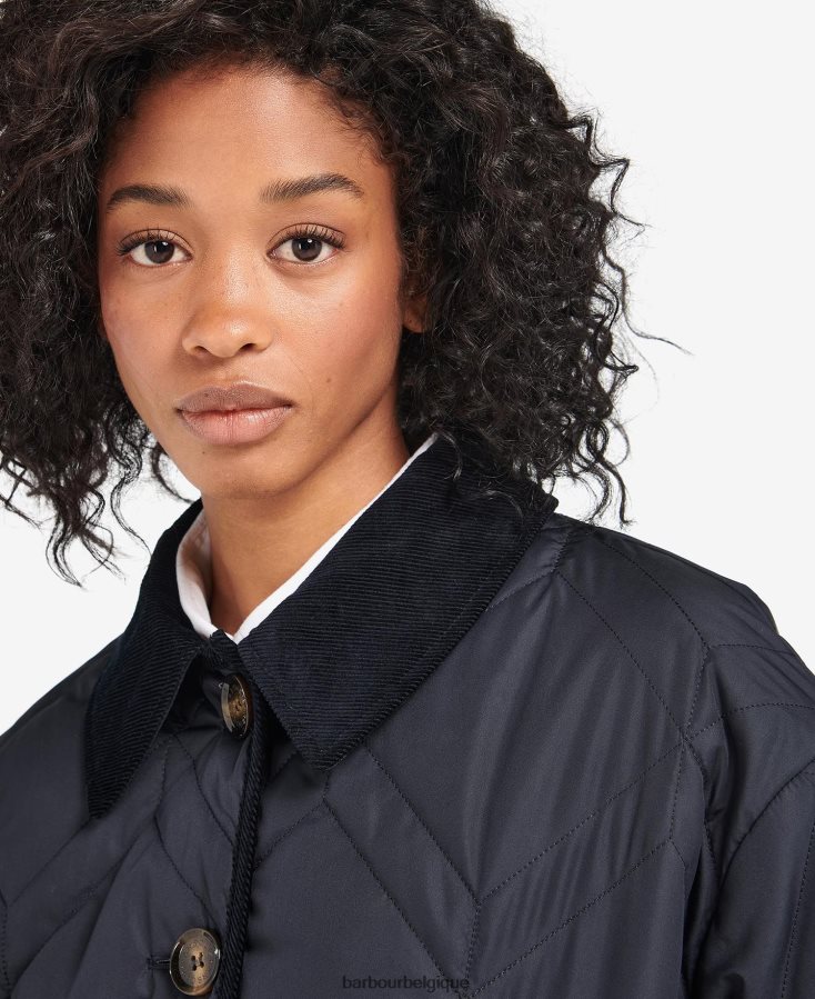 vêtements Barbour veste matelassée barrhead marine foncé/peuplier ancien femmes T2L6ZP1425