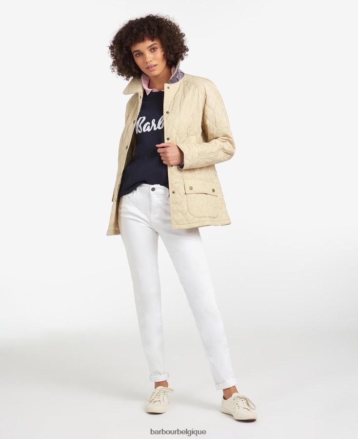 vêtements Barbour veste matelassée beadnell d\'été perle femmes T2L6ZP1497