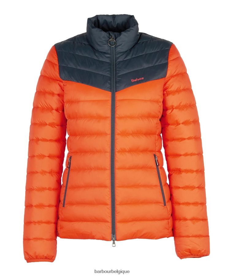 vêtements Barbour veste matelassée blencarn feu/bleu marine/robe femmes T2L6ZP1459