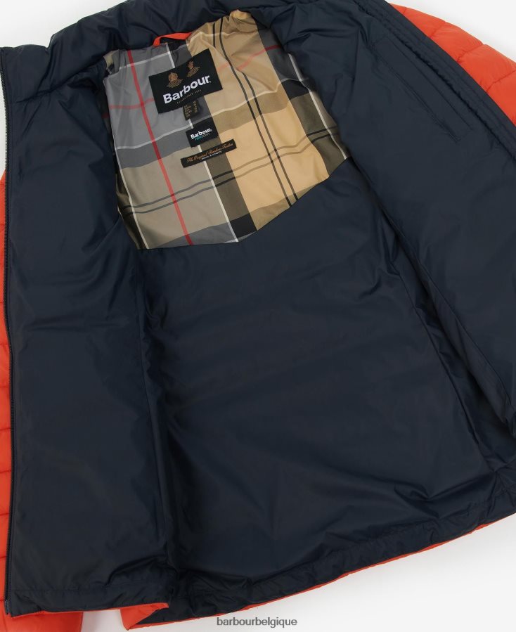 vêtements Barbour veste matelassée blencarn feu/bleu marine/robe femmes T2L6ZP1459