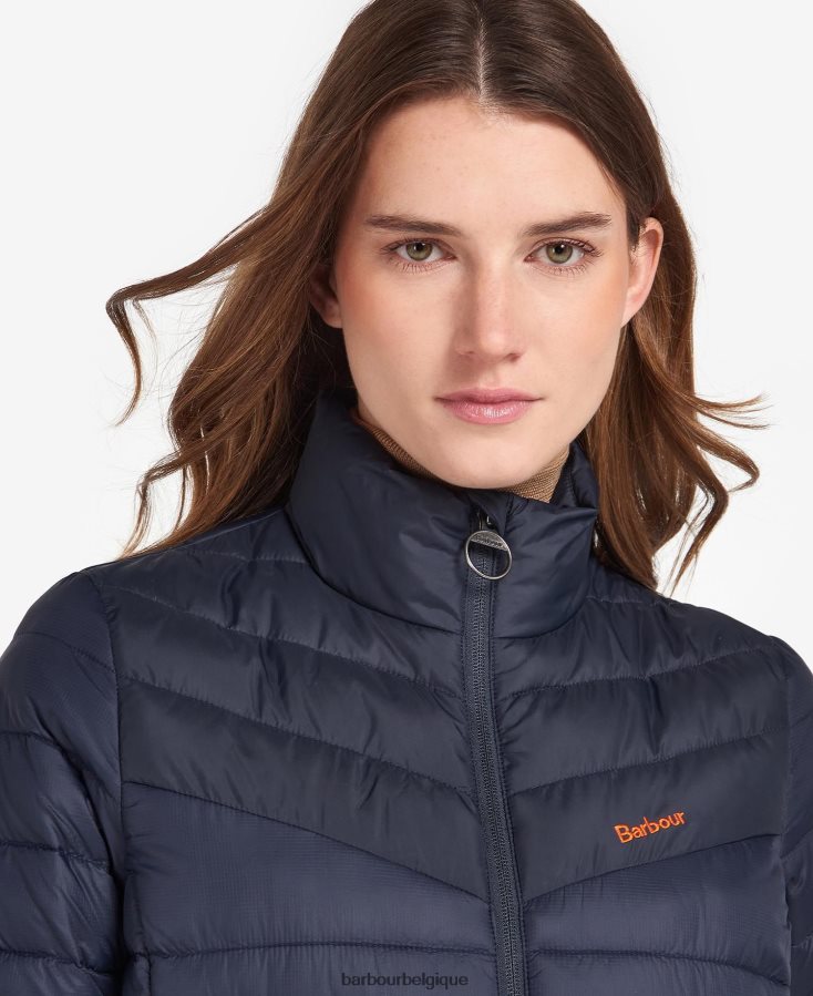 vêtements Barbour veste matelassée blencarn feu/bleu marine/robe femmes T2L6ZP1499
