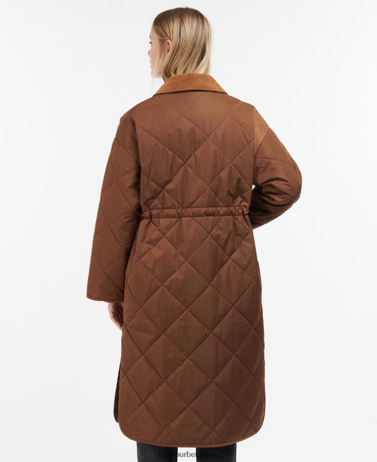 vêtements Barbour veste matelassée bonnyrigg bronzage chaud/silencieux femmes T2L6ZP1428