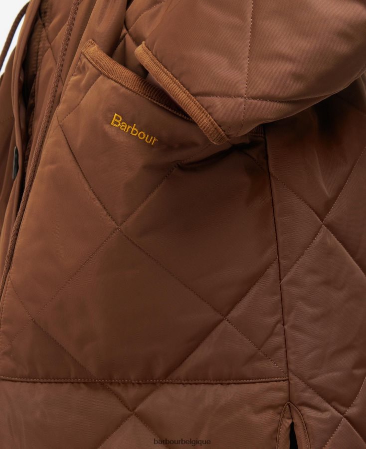 vêtements Barbour veste matelassée bonnyrigg bronzage chaud/silencieux femmes T2L6ZP1428