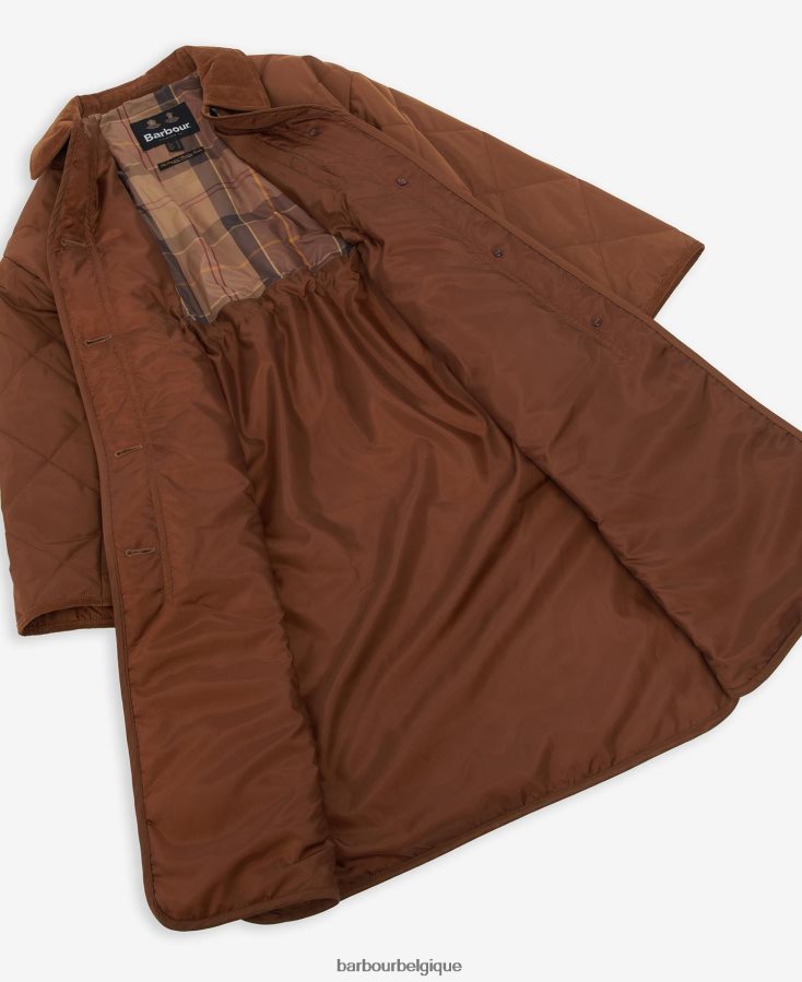 vêtements Barbour veste matelassée bonnyrigg bronzage chaud/silencieux femmes T2L6ZP1428