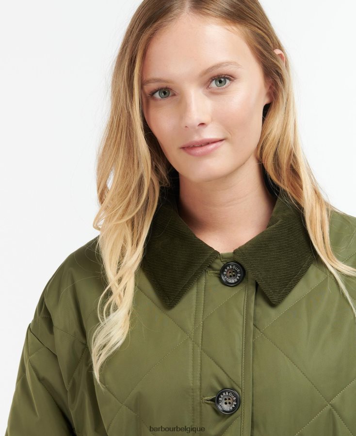 vêtements Barbour veste matelassée bonnyrigg bronzage chaud/silencieux femmes T2L6ZP1450