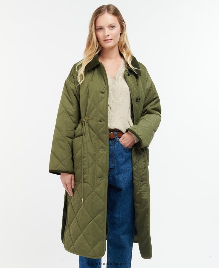 vêtements Barbour veste matelassée bonnyrigg bronzage chaud/silencieux femmes T2L6ZP1450