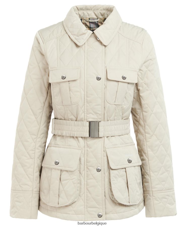 vêtements Barbour veste matelassée à ceinture olive/antique femmes T2L6ZP1478