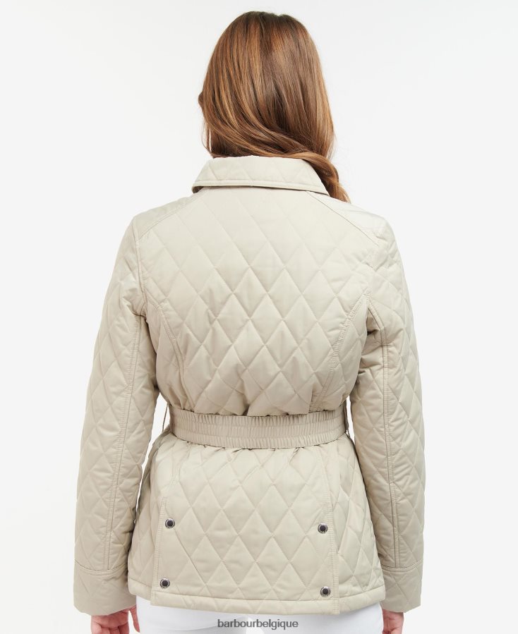 vêtements Barbour veste matelassée à ceinture olive/antique femmes T2L6ZP1478