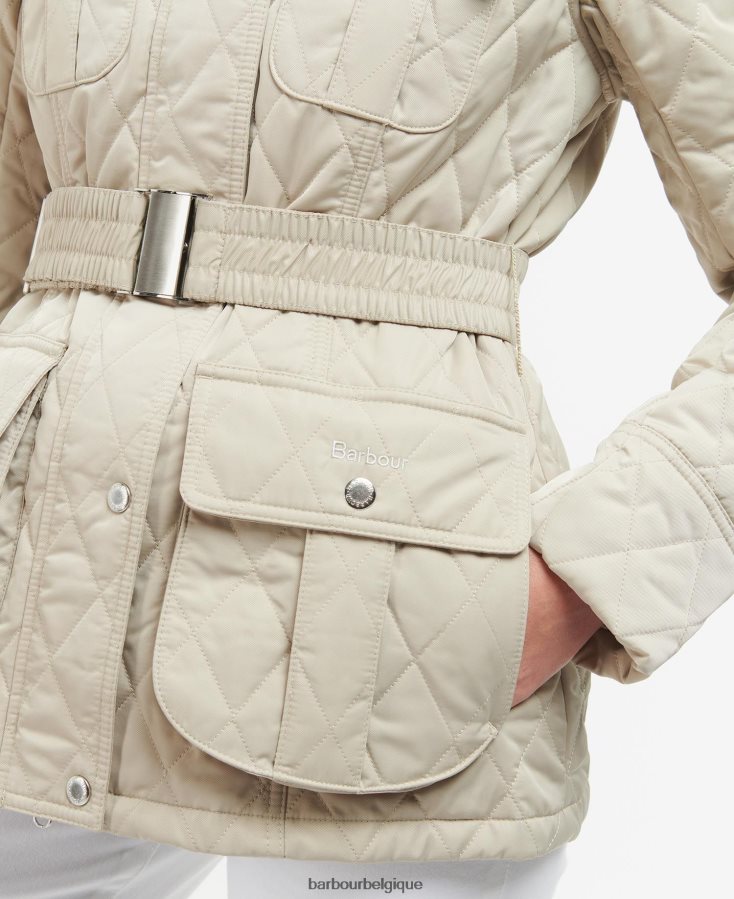 vêtements Barbour veste matelassée à ceinture olive/antique femmes T2L6ZP1478