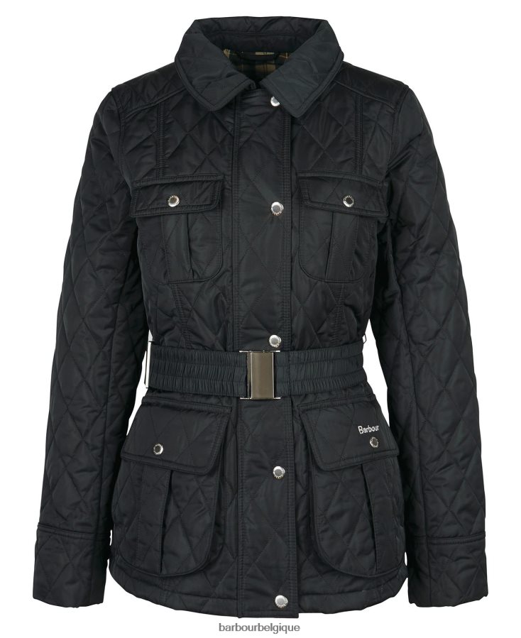 vêtements Barbour veste matelassée à ceinture olive/antique femmes T2L6ZP1488