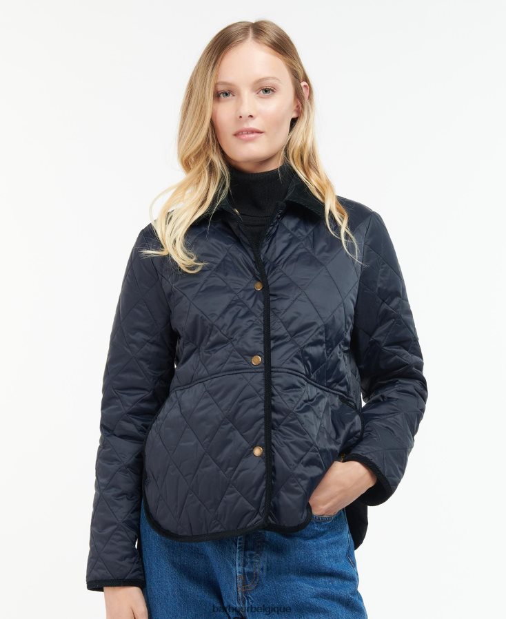 vêtements Barbour veste matelassée clydebank noir femmes T2L6ZP1439