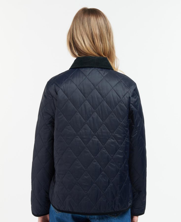 vêtements Barbour veste matelassée clydebank noir femmes T2L6ZP1439