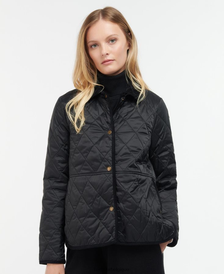 vêtements Barbour veste matelassée clydebank noir femmes T2L6ZP1486