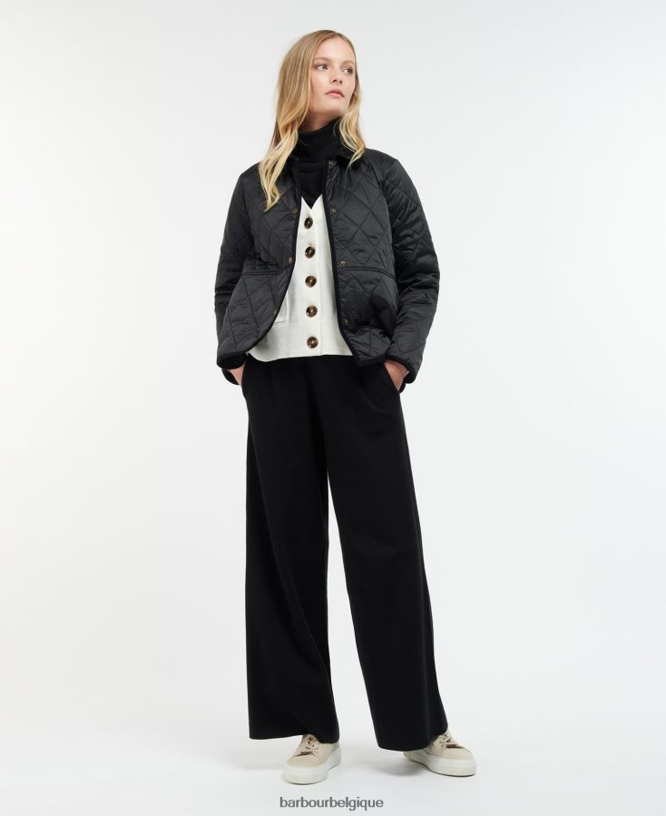 vêtements Barbour veste matelassée clydebank noir femmes T2L6ZP1486