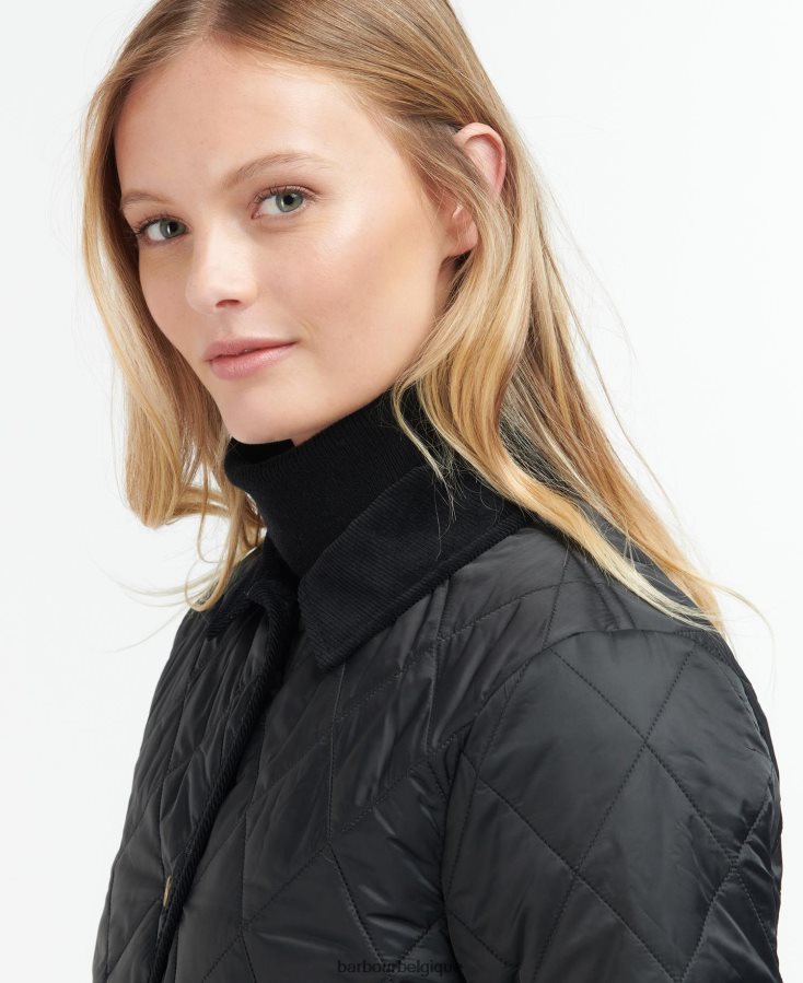 vêtements Barbour veste matelassée clydebank noir femmes T2L6ZP1486