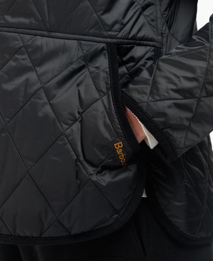 vêtements Barbour veste matelassée clydebank noir femmes T2L6ZP1486