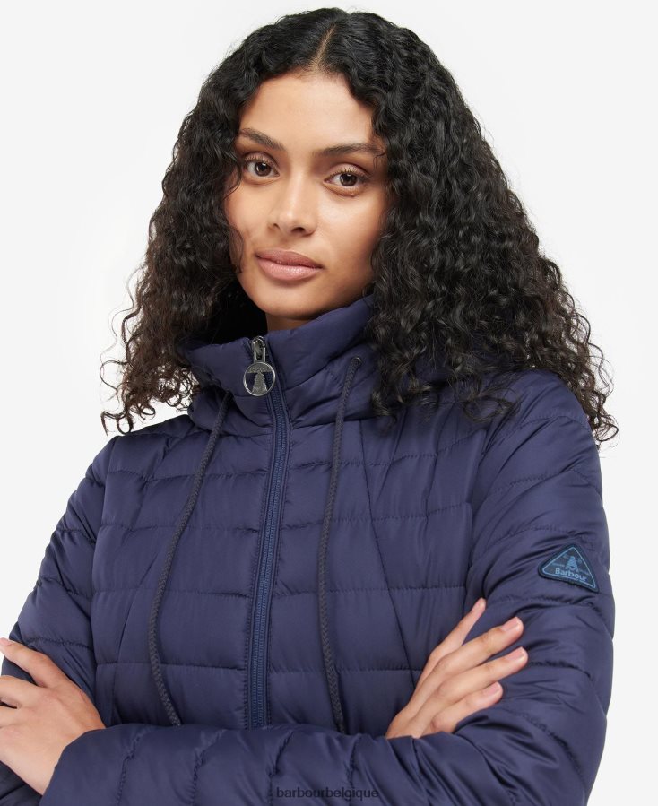 vêtements Barbour veste matelassée coraline poinçon rose femmes T2L6ZP1423