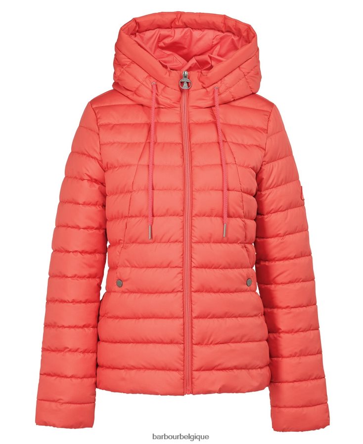 vêtements Barbour veste matelassée coraline poinçon rose femmes T2L6ZP1472