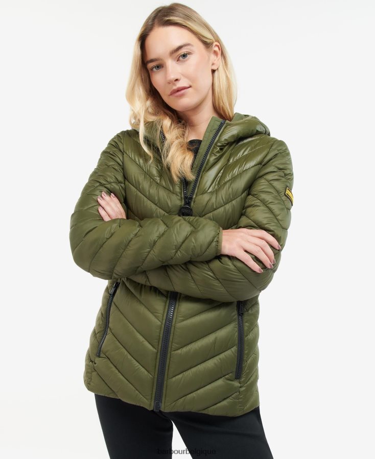 vêtements Barbour veste matelassée cosford noir classique femmes T2L6ZP1476